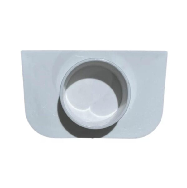 Tapa blanca para canaleta de piso