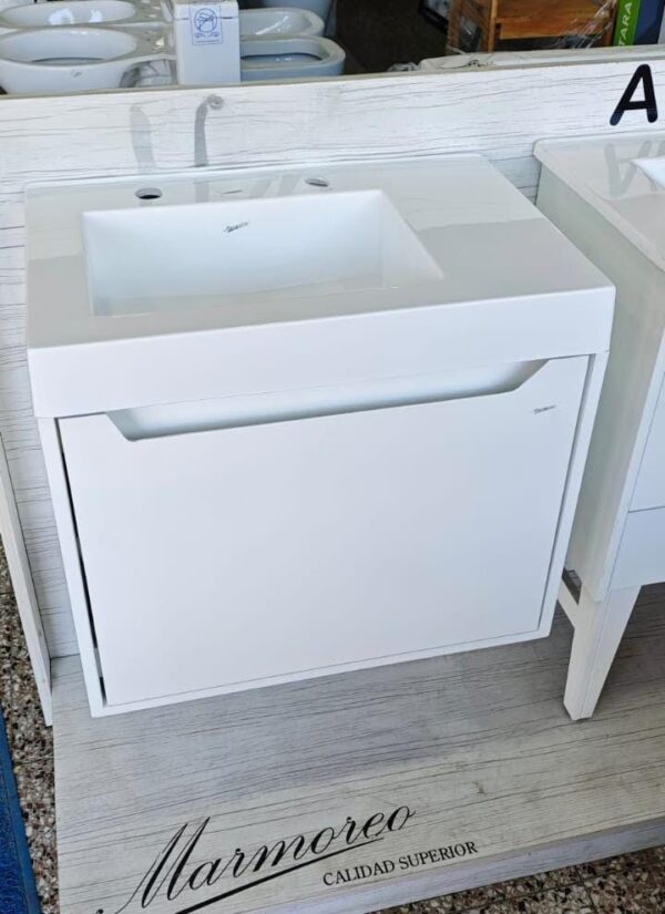 Vanitory con mesada "SATINADO" MILANO (60 cm)