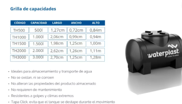 Tanque horizontal 3000 lts - Imagen 3