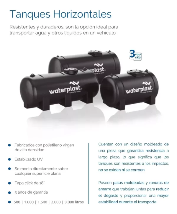 Tanque horizontal 3000 lts - Imagen 2